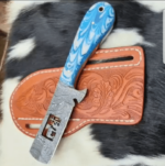 Custom Handmade Damascus steel Bull Cutter Knife.....MHG-Item#6 - Image 2