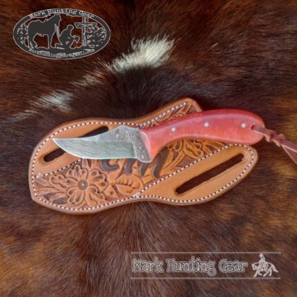 Custom Handmade Damascus Steel Cowboy Skinner Knife.....MHG-Item#7