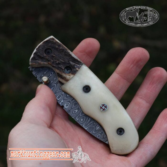 Custom Handmade Damascus Steel Folding knife.....MHG-Item#8 - Image 2