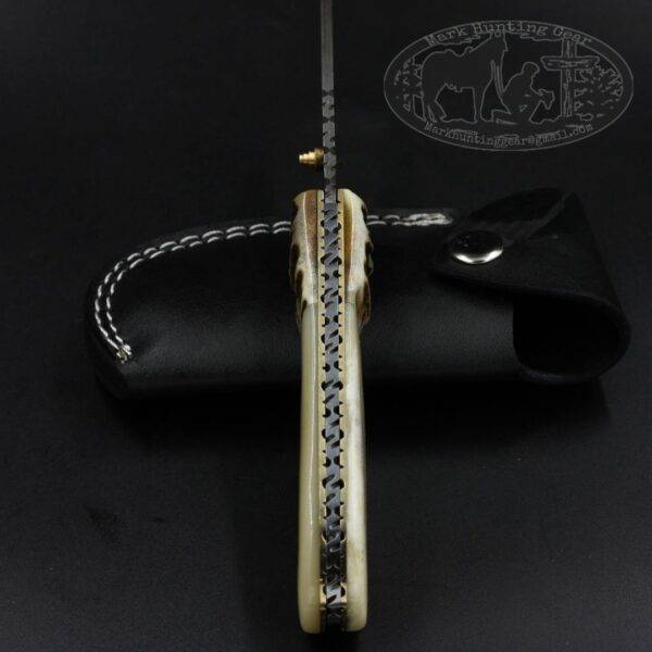 Custom Handmade Damascus Steel Folding knife.....MHG-Item#8 - Image 3