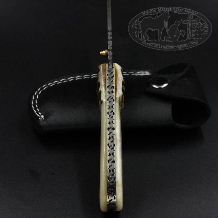 Custom Handmade Damascus Steel Folding knife.....MHG-Item#8 - Image 3