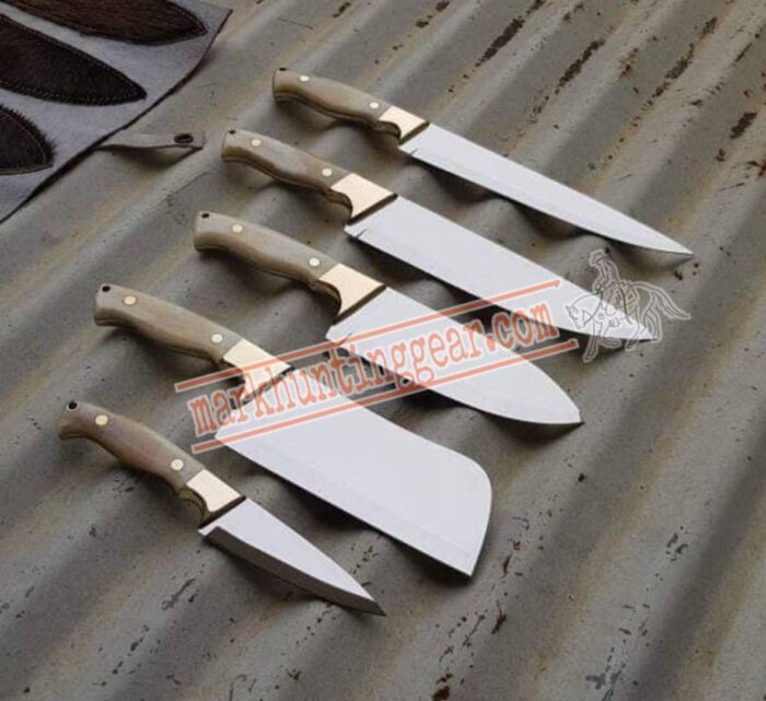 Custom Handmade D2 Steel Chef knife Set. - Image 1