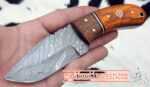 Custom Handmade Damascus Steel Cowboy Skinner Knife - Image 2