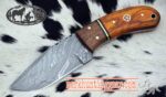 Custom Handmade Damascus Steel Cowboy Skinner Knife
