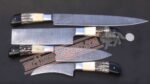 Custom Handmade Damascus steel Chef knives Set. - Image 2
