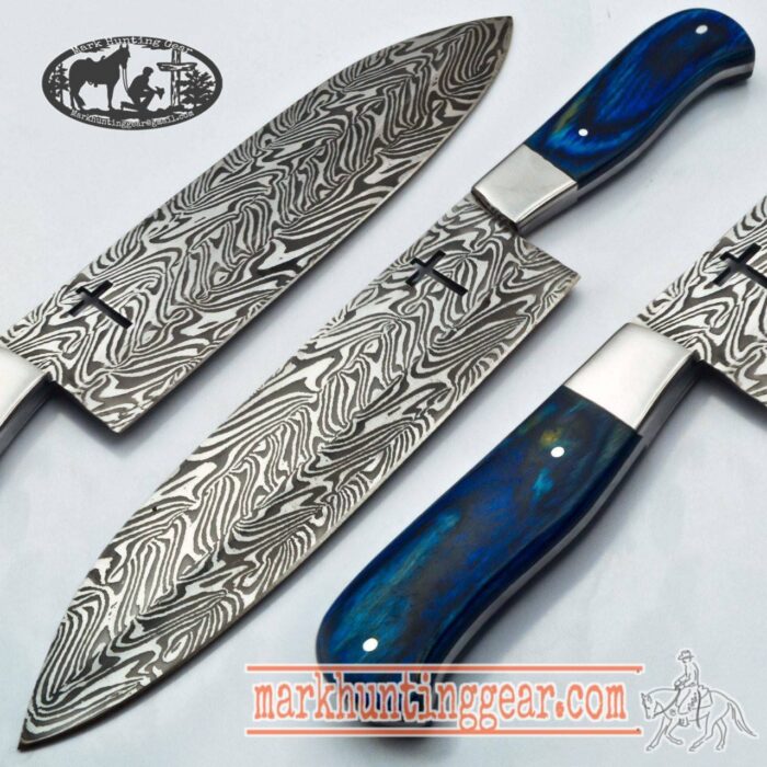 Custom made Damascus Steel Chef Knife - Image 1