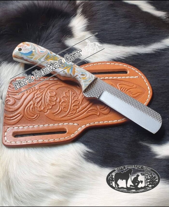 Custom made Resp Steel Cowboy Bull Cutter knife - Image 1