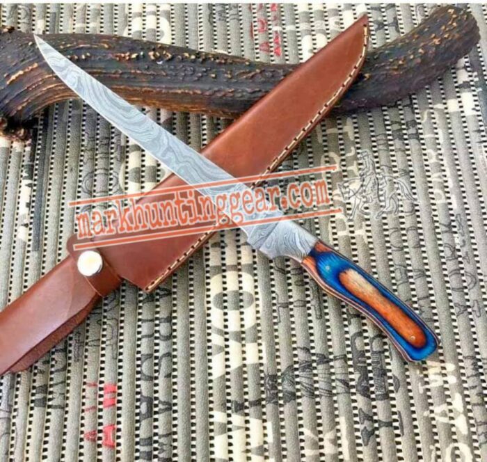 Custom made Damascus Steel Fillet Knife - Image 1