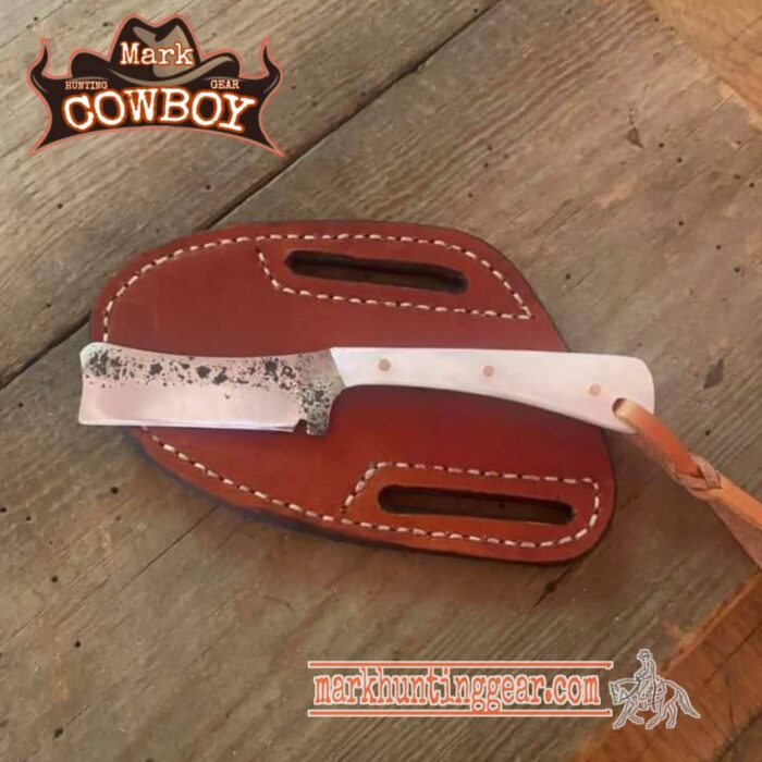 Custom Made Cowbow Bull Cutter Knife - Image 1