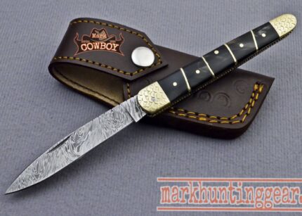 Custom Handmade Damascus Steel Folding knife