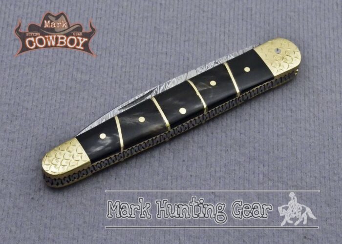 Custom Handmade Damascus Steel Folding knife - Image 2