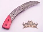 Custom Handmade Damascus Steel Folding knife - Image 2