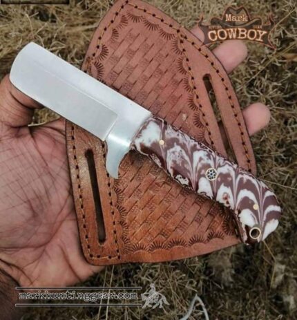 Custom made D2 Steel Cowboy Bull Cutter Knife