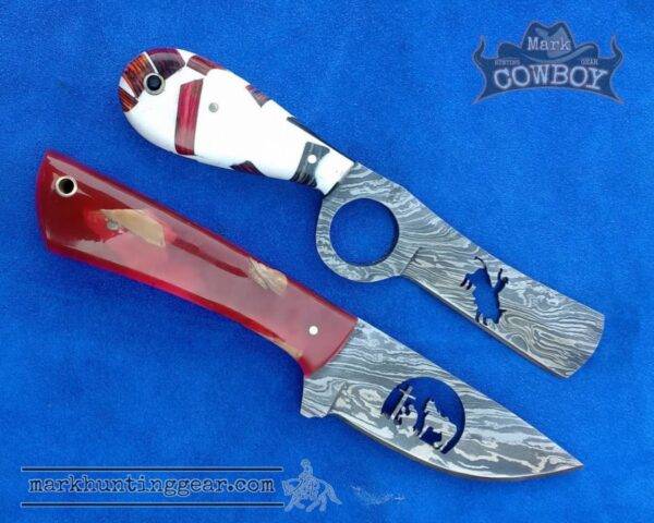 PicsArt_09-29-10.04.21 Custom Made Cowboy Bull Cutter & Skinner Knife Set - Image 1