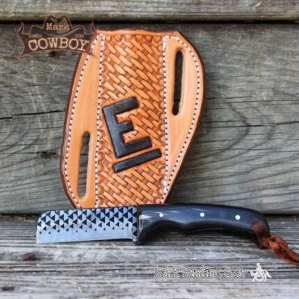 Custom made Resp Steel Cowboy Bull Cutter Knife