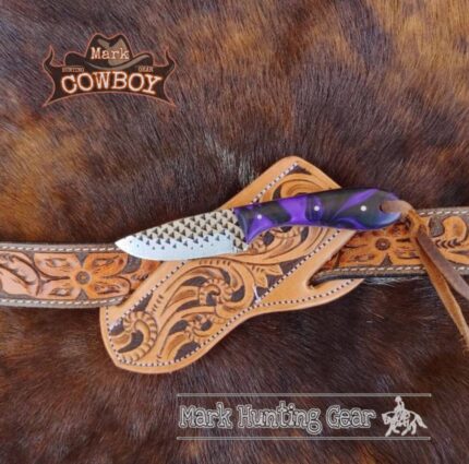 Custom made Resp Steel Cowboy Skinner Knife