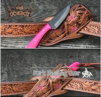 Custom made Resp Steel Cowboy Skinner Knife