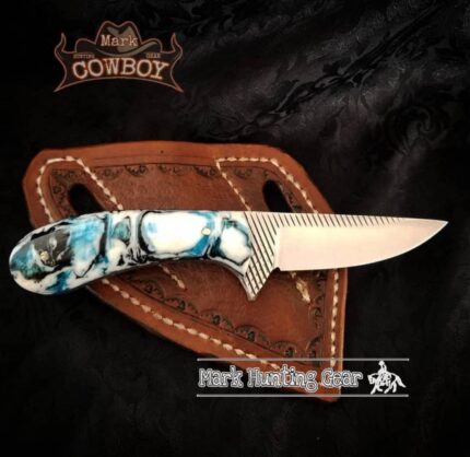 Custom Made Resp Steel Cowboy Bull Cutter Knife