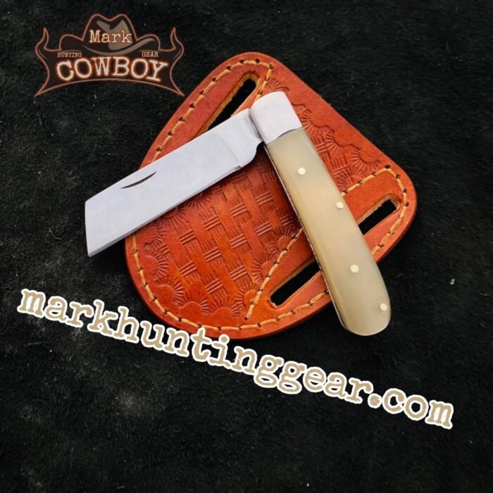 Custom made D2 Steel Cowboy Folding Knife - Image 1