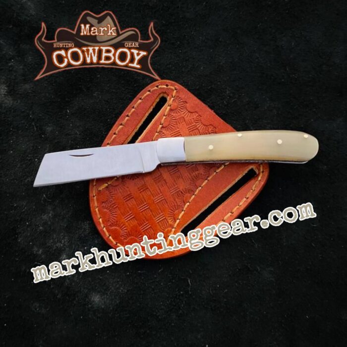 Custom made D2 Steel Cowboy Folding Knife - Image 2