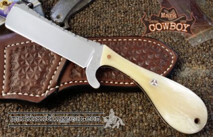 Custom made D2 Steel Cowboy Bull Cutter Knife