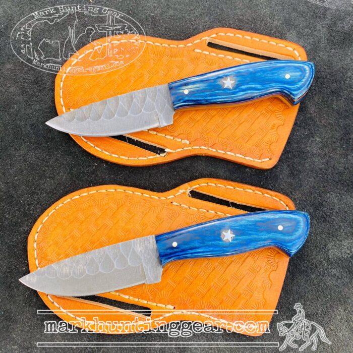 Custom made 1095 Steel Cowboy Skinner Knife Set. - Image 1