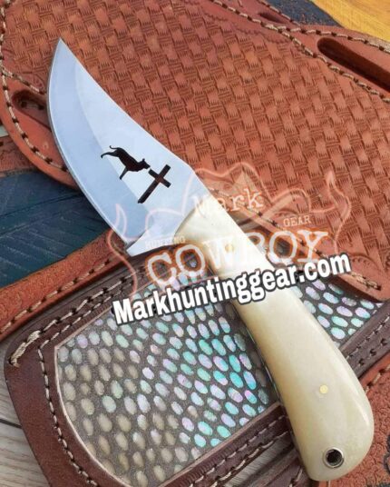 Custom made D2 Steel Cowboy Skinner Knife