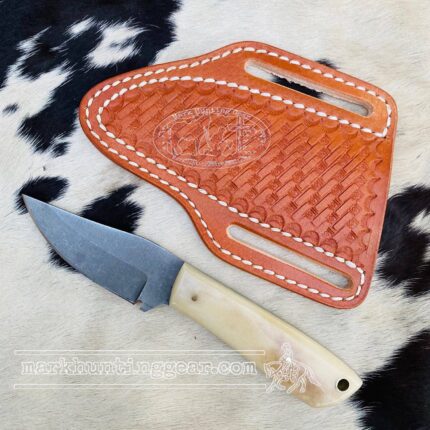 Custom made 1095 Steel Cowboy Skinner Knife