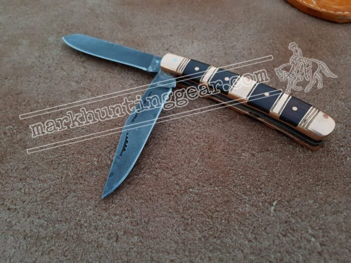 Custom Made 1095 Steel Cowboy Folding Knife... - Image 2