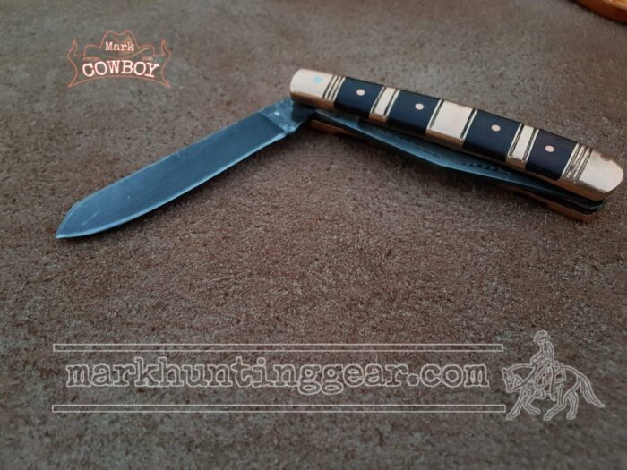 Custom Made 1095 Steel Cowboy Folding Knife... - Image 3