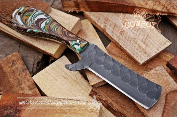 Custom Made 1095 Steel Cowboy Bull Cutter Knife - Image 1