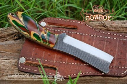 Custom Made Resp Steel Cowboy Bull Cutter knife..