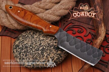 Custom Made 1095 Steel Cowboy Bull Cutter Knife