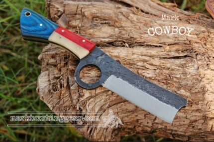 Custom Made 1095 Steel Cowboy Bull Cutter knife...