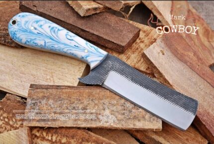 Custom Made Resp Steel Cowboy Bull cutter knife...
