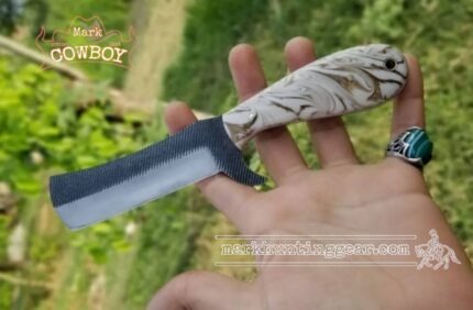 Custom Made Resp Steel Cowboy Bull Cutter knife