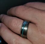 Custom Made Damascus Steel Ring. - Image 2