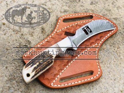 Custom Handmade Damascus Steel Lineman knife…