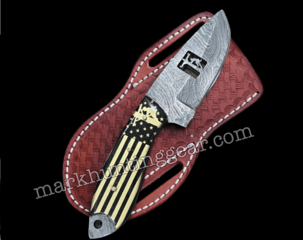 Custom Handmade Damascus Steel Lineman & Skinner Knife… - Image 1