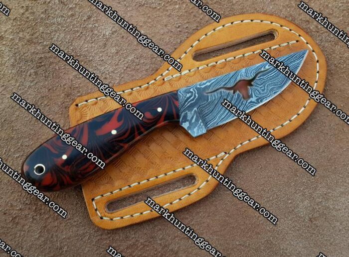 Custom Handmade Damascus Steel Cowboy & Skinner knife... - Image 1