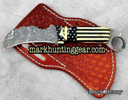 Custom Made Damascus Steel Hawkbill knife…