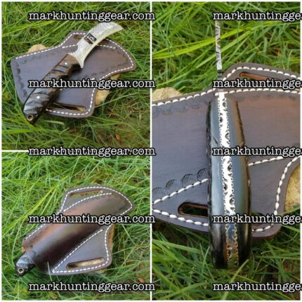 Custom Handmade Damascus Steel Hawkbill lineman knife...