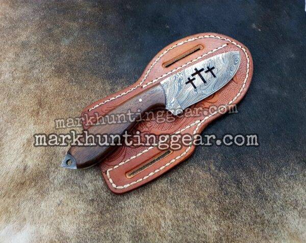 Custom Handmade Damascus Steel Cowboy Skinner Knife... - Image 1