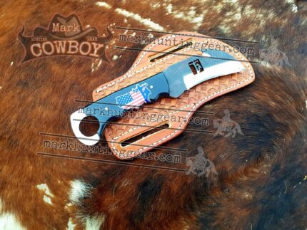 Custom Handmade 1095 Steel Lineman Knife...