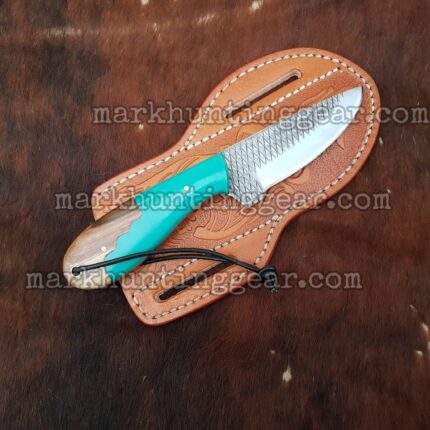 Custom Handmade Resp Steel Cowboy Skinner Knife....