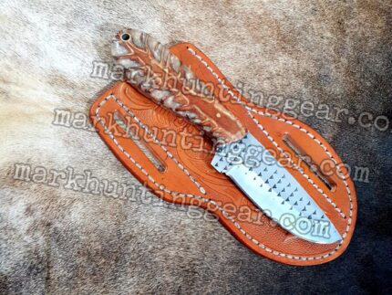 Custom Handmade Resp Steel Cowboy Skinner Knife...