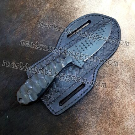Custom Handmade Resp Steel Cowboy Skinner knife.