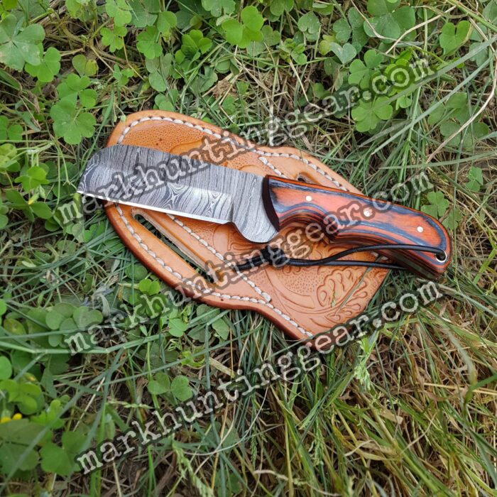 Custom Handmade Damascus Steel Bull Cutter knife. - Image 1