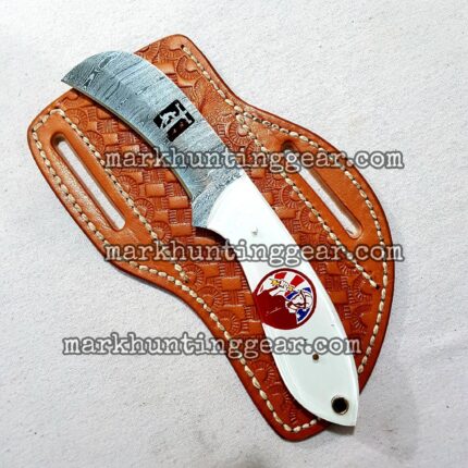 Custom Handmade Damascus Steel Lineman Knife…