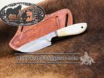Custom Handmade 440c Stainless Steel mirror polished blade Cowboy Skinner knife...